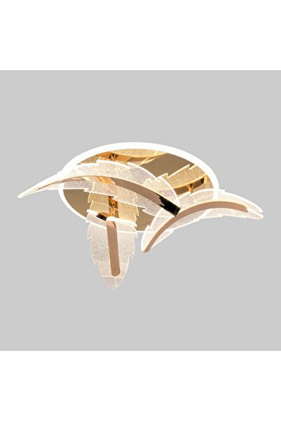 Avonni AR-55044-3S Sarı Kaplama Klasik Avize LED Metal Kristal H: 15 cm, Ø: 4...
