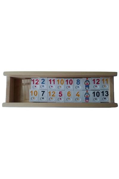 xpress sales Wooden Rummy Game with White Modern Pieces - Brand AZI