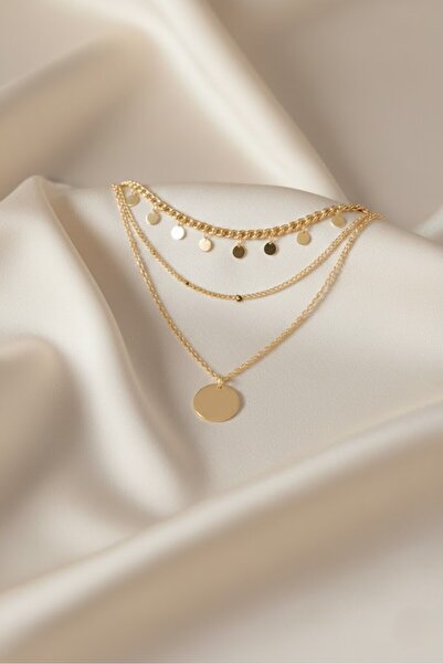 ArsEmi Bijoux Pullu Katlı Zincir Kolye