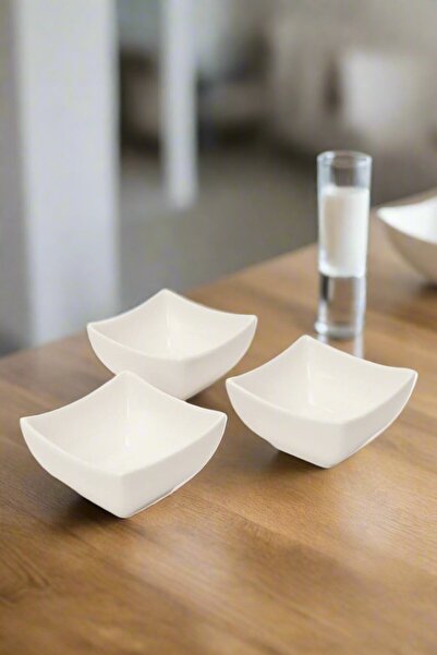 REDTAG White Square Bowl Set (3 Piece)