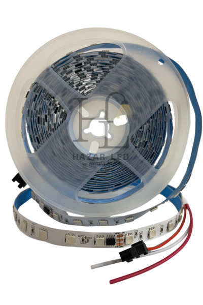 Hazar Led 24 Volt WS2811 ARGB Adreslenebilir Pixel Şerit Led IP20 İç Mekan Ma...