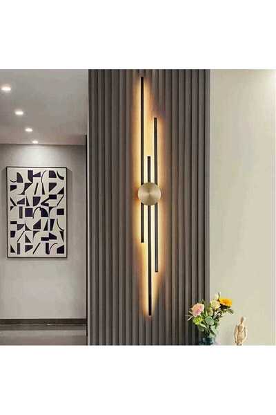 luminastar LED Wall Lamp 37W, 3 Arms, Black + Gold, 80CM, Warm/Neutral/Cool L...