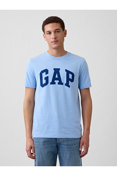 GAP Erkek Açık Mavi Everyday Soft Logo T-Shirt