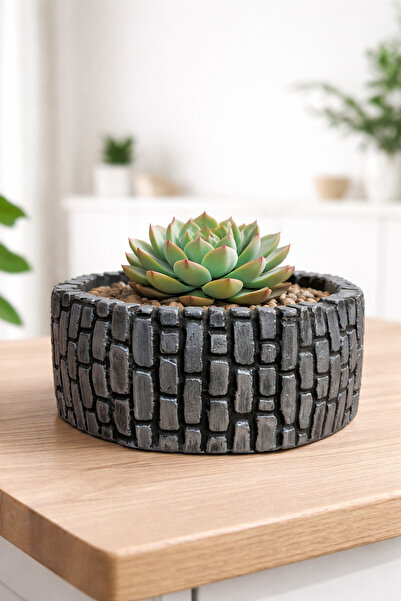 Store El Yapımı Saksı | Modern Dekoratif | 15x15x7 cm