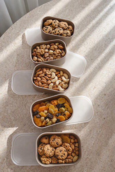 CEZVE HOME Mini Rectangular Plastic Storage Container with Lid 10-Piece - Sna...