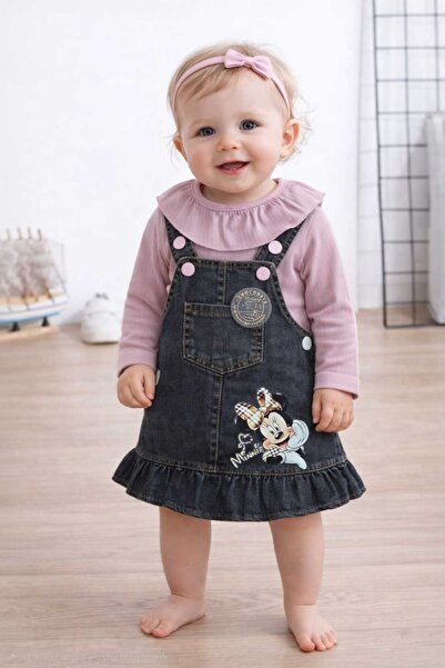 CROCODAYS Girl's Jeans (Jeans) Printed Badili Gilet Set (6/9/12/18) Months