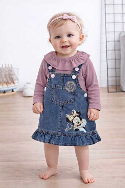 CROCODAYS Girl's Jeans (Jeans) Printed Badili Gilet Set (6/9/12/18) Months