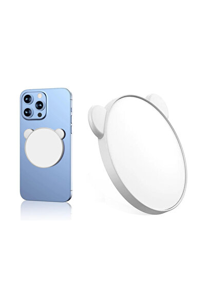 CaseOnn مرآة سيلفي للكاميرا الخلفية متوافقة مع MagSafe باللون الأبيض