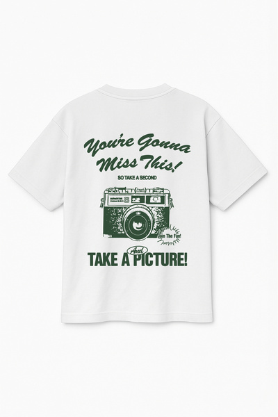 Altair Tr Oversized Unisex Take a Picture Camera Printed T-Shirt Tee Shirt