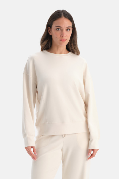 Dagi Φούτερ με λεπτομέρειες ραφών και λαιμόκοψη ποδηλάτου