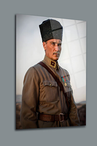 glassartdesign Πίνακας Ατατούρκ-50 Πίνακας Ατατούρκ-Πίνακας με την Τουρκική Σ...