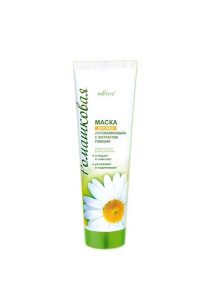 Belita Soothing Face mask with chamomile extract CHAMOMILE line, 100 ml