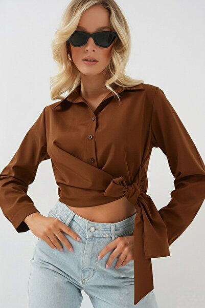 Hiccup Bdart Short Shirt with Bow Detail