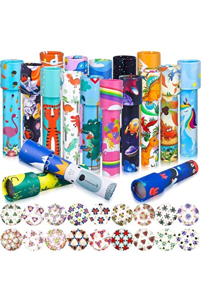 Amour 18 Pieces of Classic Kaleidoscope for Kids Birthday Parties