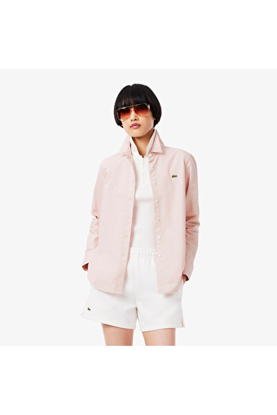 Lacoste Kadın Regular Fit Açık Pembe Gömlek