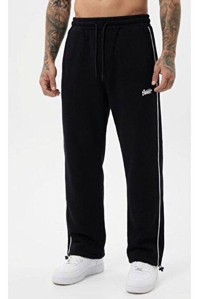 EDİZER COLLECTİON STW Yanı Şeritli Ayarlanabilir Paça BAGGY Unisex Eşofman Altı