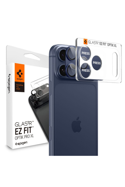 Spigen - Optik.tR EZ Fit Pro XL Camera Glass - iPhone 17 Pro Max - Blue