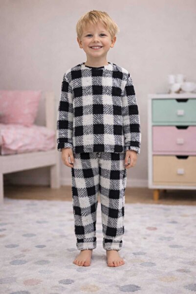 zahider Boy's Cotton Plush Winter Pajamas Set