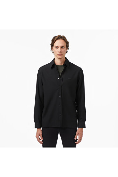 Lacoste Erkek Relaxed Fit Siyah Gömlek