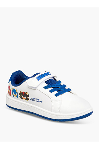 Sonic أحذية رياضية للأولاد بخطاف وحلقة