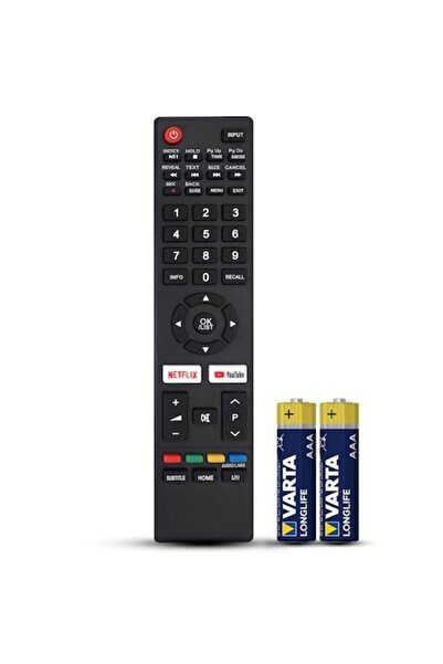 temix Telecomanda compatibila Schneider, LED32-SC470K, TEMIX®, neagra, bateri...