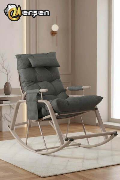 Erşen Sehpa Sallanan Sandalye, Metal Ayaklı Tv Koltuğu, Sallanır Dinlenme Kol...