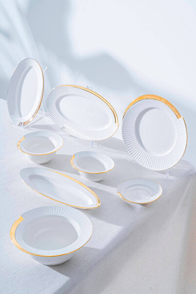 ACAR Corine Gold 6 Kişilik 37 Parça Kahvaltı Takımı