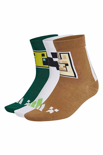 adidas Y Minecraft 3Pp Unisex Genç Spor Çorap KA9902