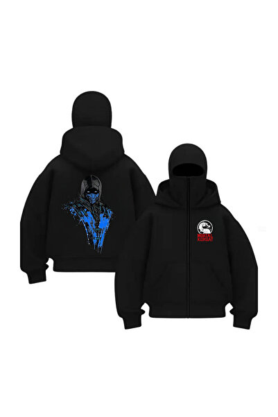 Le Savu Seria Subzero & Scorpion cu imprimeu Mască de zăpadă unisex cu glugă ...