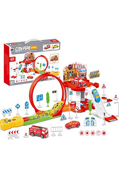 Generic Race Track Cars Toy Set