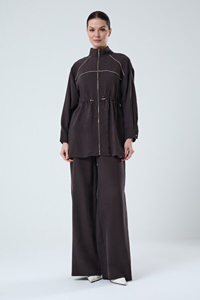 Jupe Kadın Şerit Detaylı İkili Takım 8597