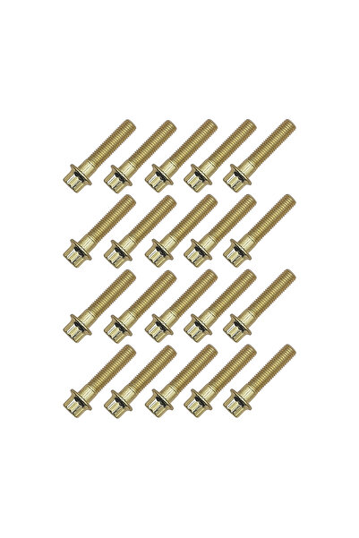 JSB Wheels Set of 20 gold modular wheel bolts M7x32 mm