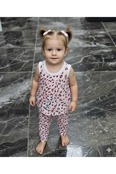 Pierre Cardin Kız Şortlu Kap Kol Little Love 2'li Takım