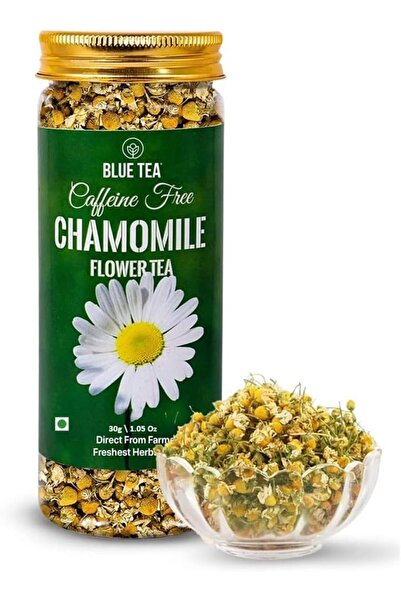 BLUE TEA شاي البابونج العشبي، للنوم والاسترخاء، خالٍ من الكافيين، 1.05 أونصة ...