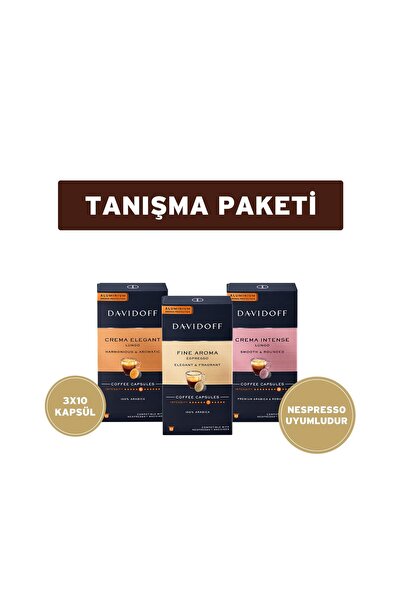 Davidoff Kapsül Kahve Tanışma Paketi 30'lu - Nespresso Uyumlu