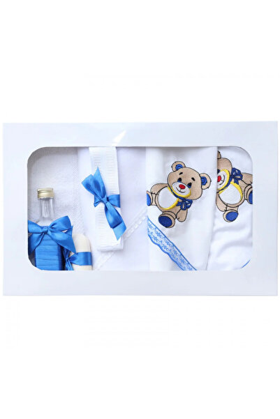 Flashmarket Embroidered teddy bear set, 7 pieces, FLSH