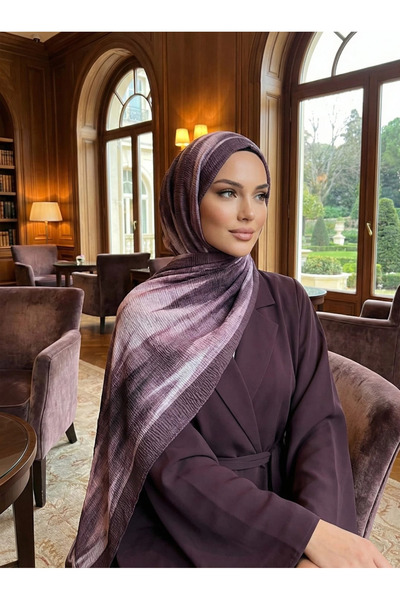 SilkTouch Zigzag pattern muslin shawl