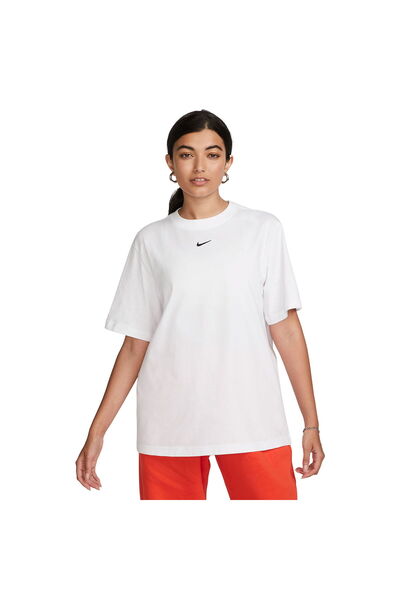 Nike FD4149-100 Essentials Beyaz Günlük Stil Kadın T-shirt