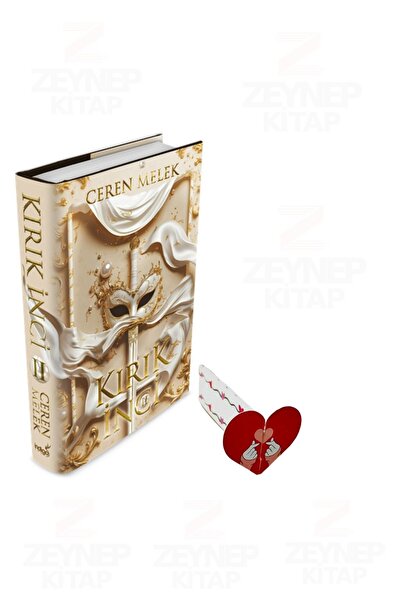İndigo Kitap Kırık İnci 2 Ciltli - Ceren Melek -( Özel Tasarım Kalp Ayraç Hed...
