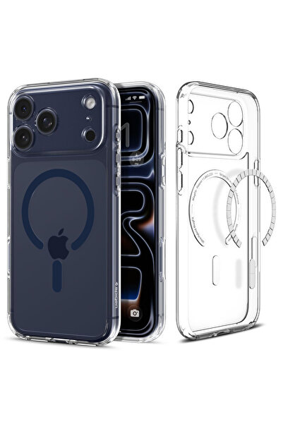 Spigen - Ultra Hybrid MagSafe - iPhone 17 Pro Max - Clear / Deep Blue