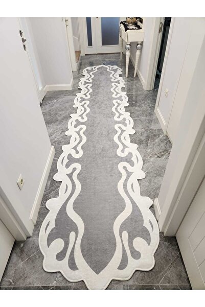 YTR HOME Dijital Baskı Yıkanabilir Kaymaz Taban Dekoratif Salon Mutfak Halısı...