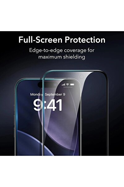 ESR iPhone 17 Air Privacy Armorite Screen Protector UltraFit Glass Film, blac...