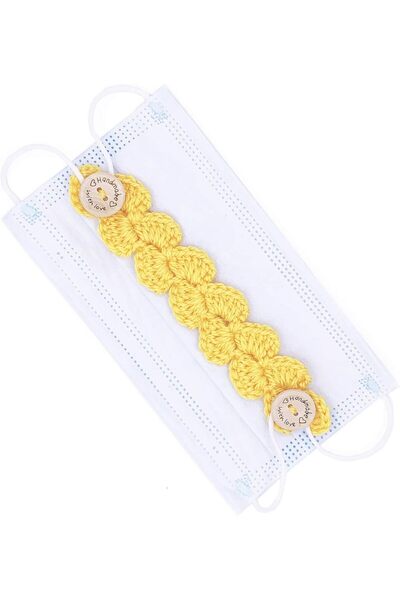 Handmadear Handmade face mask (mask) strap extenders - yellow