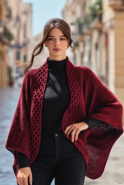 LAGRANZE Elegance Knitwear Poncho