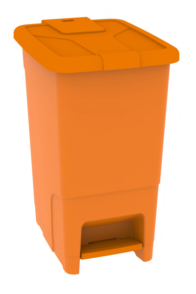 Ceymop Cey Grup Pedallı Slim Turuncu Çöp Kovası 30 L 50*38*40 cm