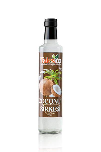 Talesco Doğal Fermantasyon Hindistan Cevizi (Coconut) Sirkesi 500 ml - Filtre...