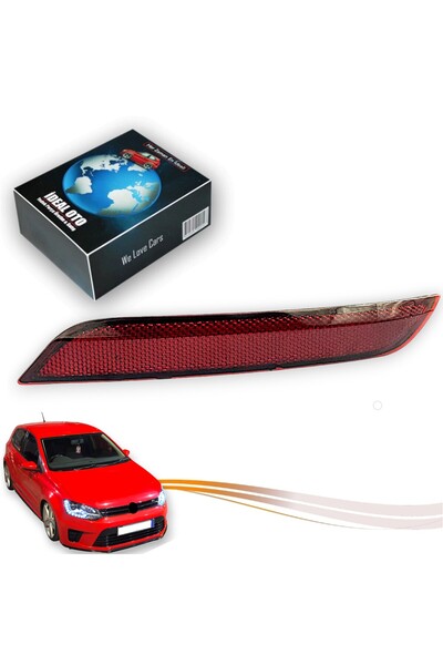 İDEAL OTOMOTİV Volkswagen Polo 2014-2017 Arka Tampon Sol Reflektör OEM 6R0945...