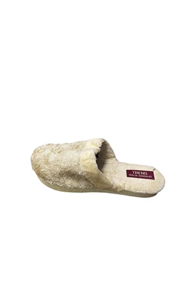 Rose Papuci de casă din lână cu talpă plată pentru femei