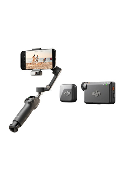 DJI Osmo Mobile 7P + Mic Mini Transmitter ( 1tx + 1rx ) - Profesyonel Mobil Ç...