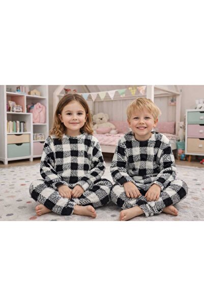 zahider Girls and Children's Cotton Soft Plush Winter Pajamas Set